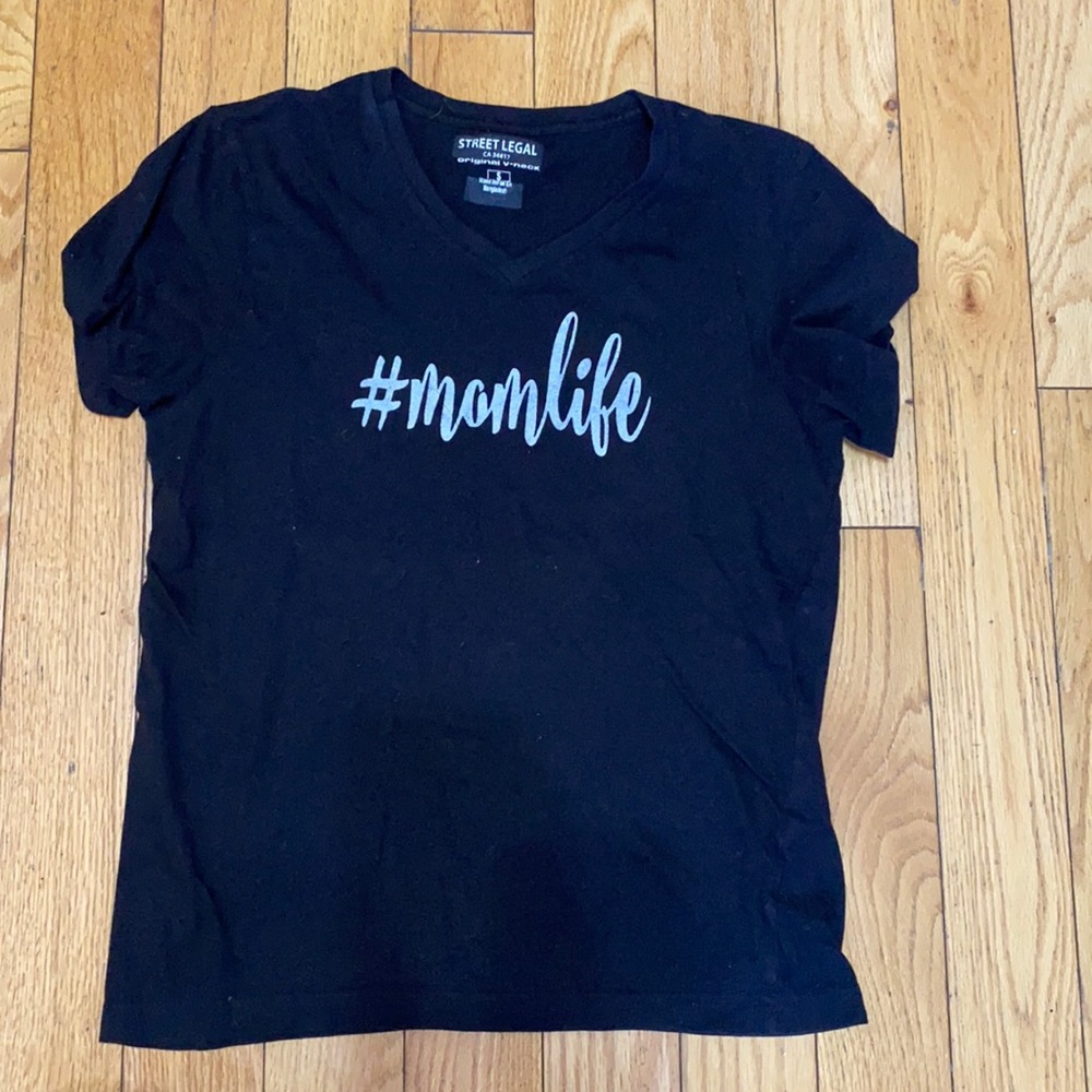 Mom Life vneck tshirt